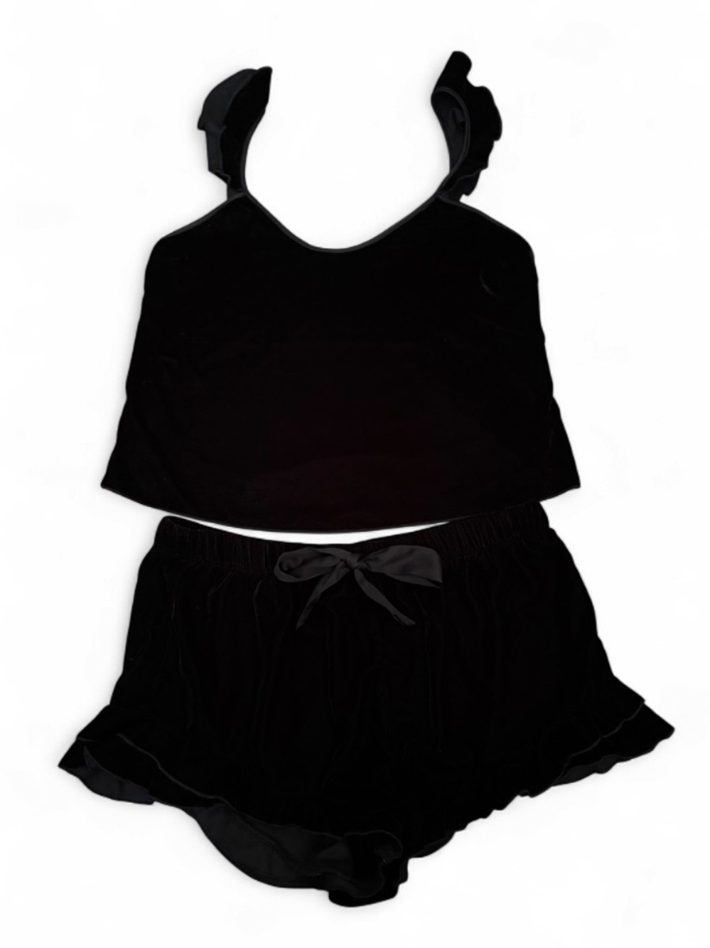 Victoria's Secret black velvet pajama set size medium